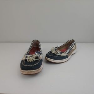 Womens 7 Sperry‎ Top Sider boat shoes gray white